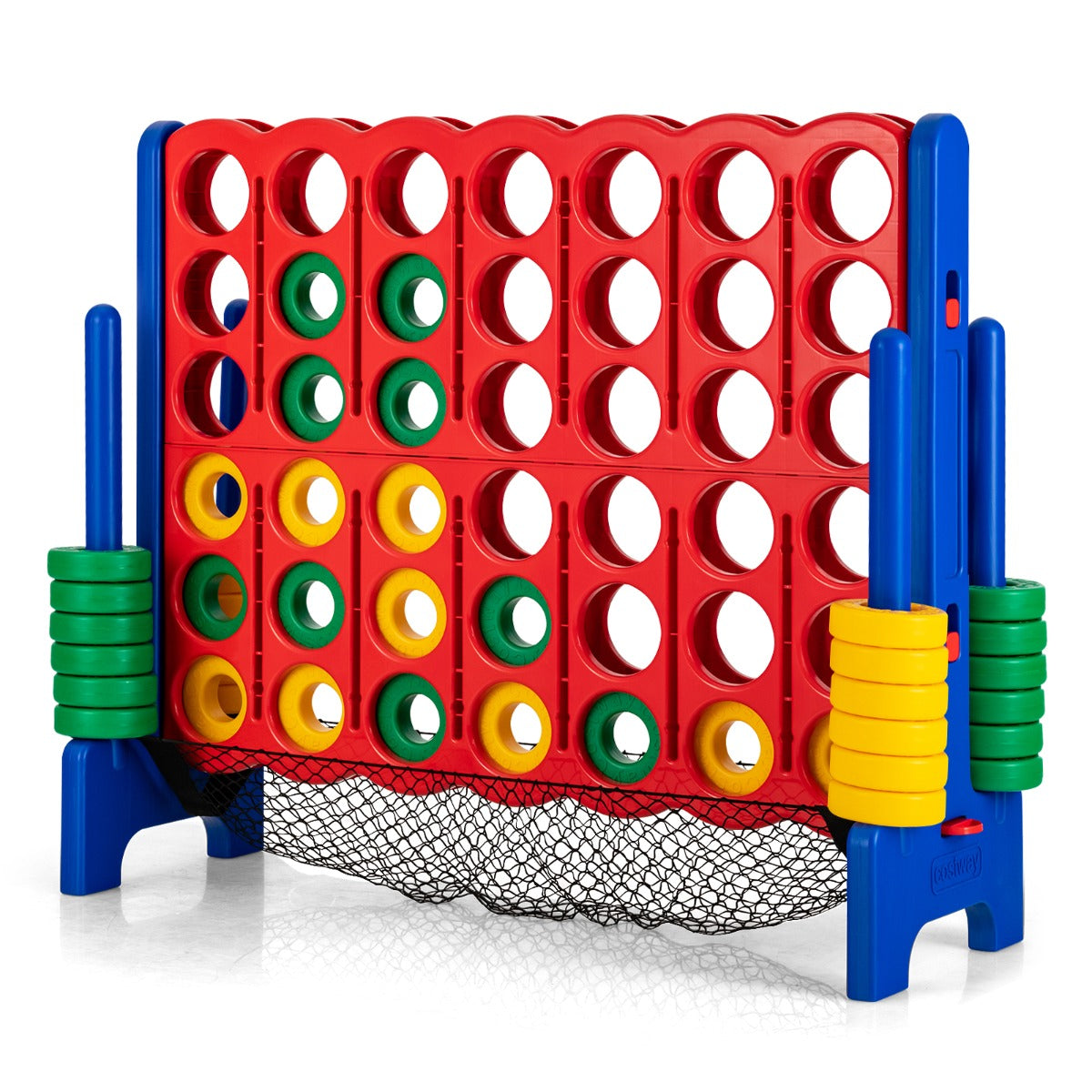Jumbo – i rad set Stort Fyra i spel för barn – 4 119 cm – Blå