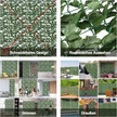 Artificiell – murgröna Garden Privacy Screen Balkong Leaf Look Windbreak – 150 x 240 cm – Grön
