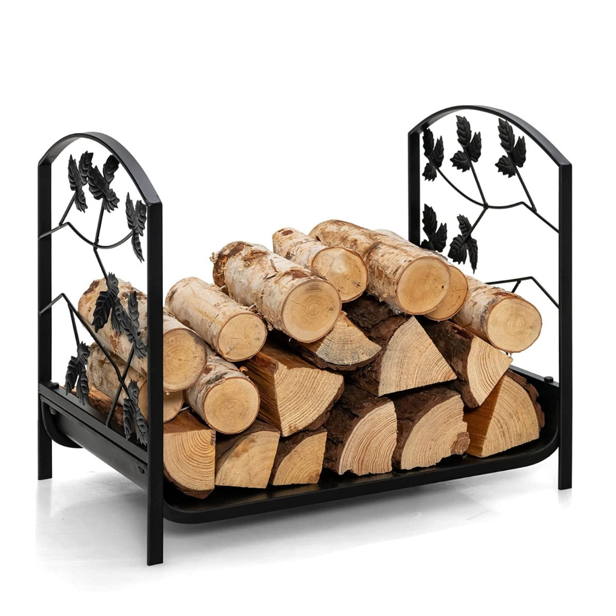Vedställ – Metall Heavy Duty – 48 x 34 x 41 cm – Svart
