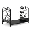 Vedställ – Metall Heavy Duty – 48 x 34 x 41 cm – Svart