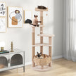 Kattträd – med Abborre och Cattail Basket Bed vånings klätterträd – 6 164 cm – Natur