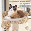 Kattträd – med Abborre och Cattail Basket Bed vånings klätterträd – 6 164 cm – Natur