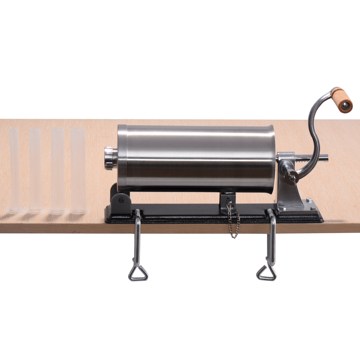Korvfyllare – korvmaskin korvpåfyllningsmaskin korvspruta korvpress – 3 kg – Silver