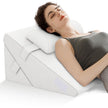 Multifunktionell – kilkudde med nackstöd Memory Foam Ryggkudde Off White – 57 x 30 x 53 cm – Vit