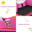 6V – barnbil med fjärrkontroll graders svängcirkel – 360 57 x 75 x 42 cm – Rosa