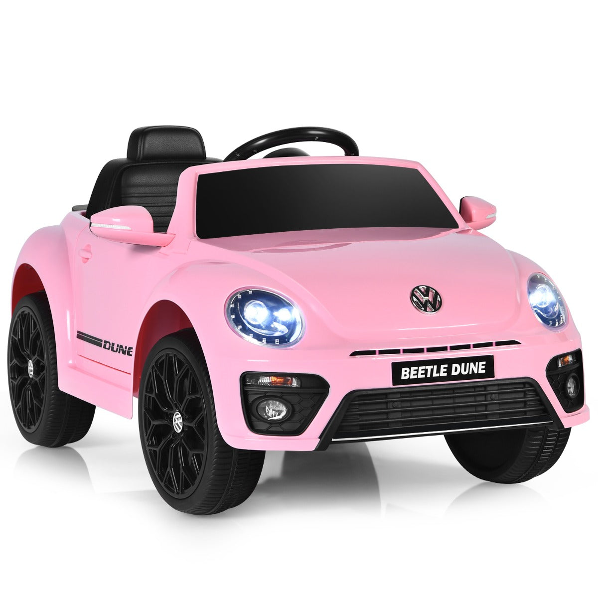 VW Beetle – barnbil med musik och ljuslägen inkl 2,4G Fjärrkontroll – 2 – Rosa