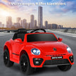 VW Beetle – barnbil med musik och ljuslägen inkl 2,4G Fjärrkontroll – 2 – Röd