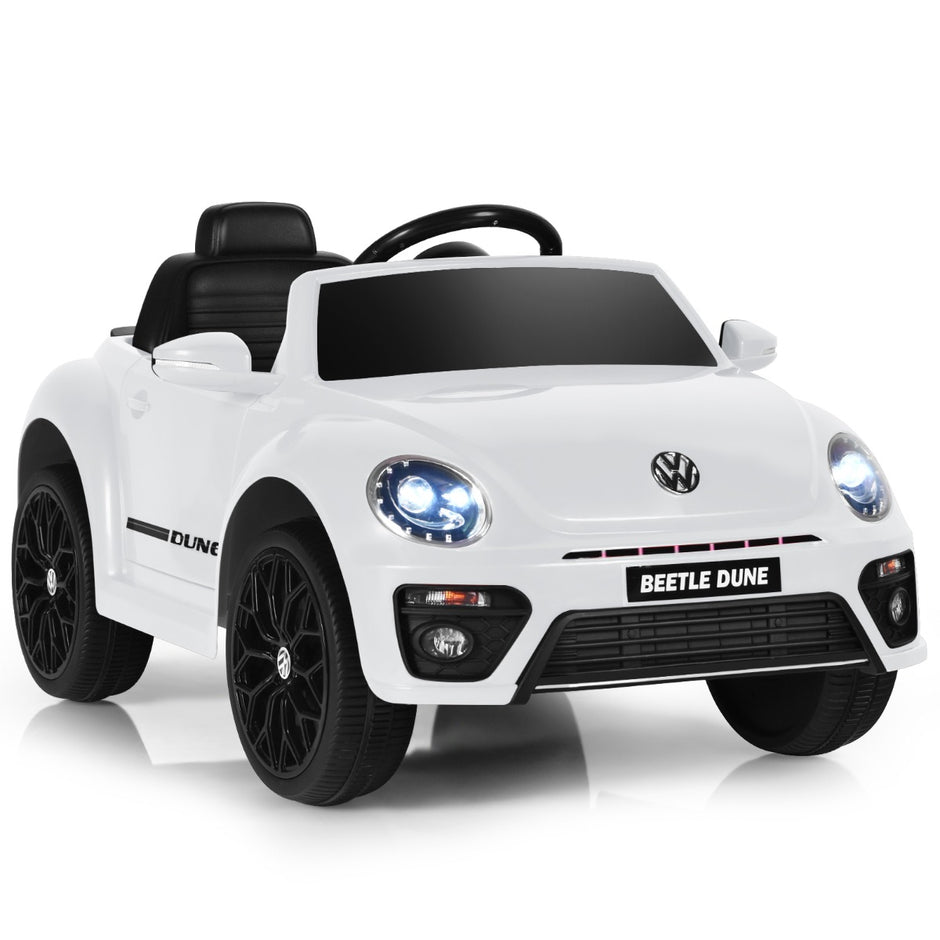 VW Beetle – barnbil med musik och ljuslägen inkl 2,4G Fjärrkontroll – 2 – Vit