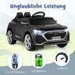 Licensierad – Audi SQ8 Barnbil 12V elfordon med fjärrkontroll – Svart