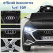 Licensierad – Audi SQ8 Barnbil 12V elfordon med fjärrkontroll – Svart