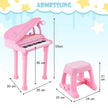 tangenter – Barntangentbord med Pall Piano Toy – 31 35 x 30 x 55 cm – Rosa