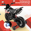 12V – barnmotorcykel med träningshjul Aprilia licensierad elmotorcykel – Röd