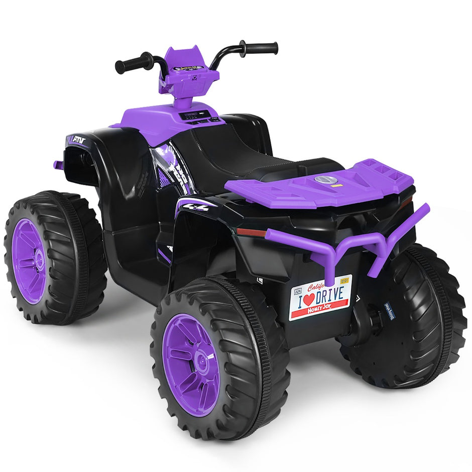 12V – Electric Kids Quad med Strålkastare Mini Musik och Horn – Lila