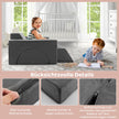 Modular – barnsoffa leksoffa Modulsoffa med avtagbart överdrag – 105,5 x 101 x 48 cm – Grå