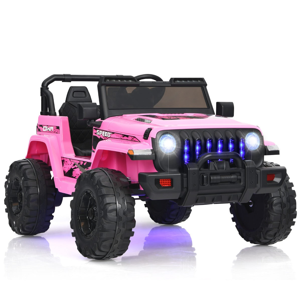 Batteridrivet – elfordon för barn med säte – 1 114 x 78 x 67 cm – Rosa
