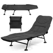 Hopfällbar – campingsäng med avtagbar madrass – 194 x 66 x 29 cm – Grå