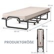 Hopfällbar – gästsäng med Memory Foam Madrass Tillverkad i Italien Ursprung: – 80 x 200 cm – Beige