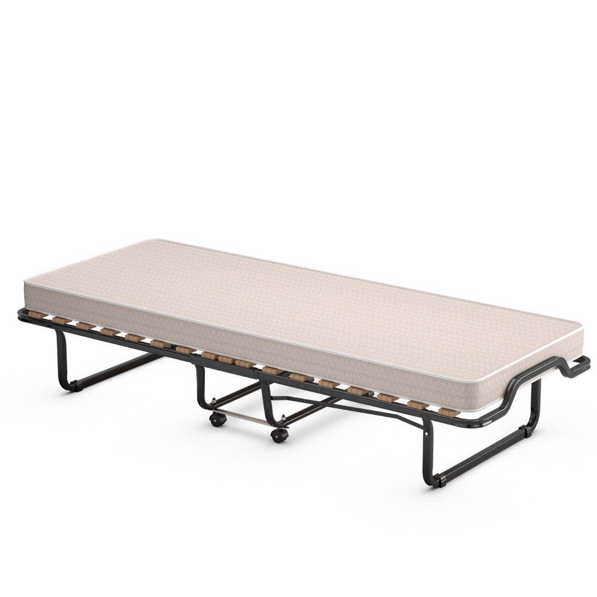 Hopfällbar – gästsäng med Memory Foam Madrass Tillverkad i Italien Ursprung: – 80 x 200 cm – Beige