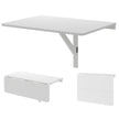 Väggmonterat – hopfällbart bord Platsbesparande – 80 x 60 cm – Vit
