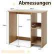 Litet – skrivbord med fack Kontorsbord PC – 2 80 x 40 x 74 cm – Natur