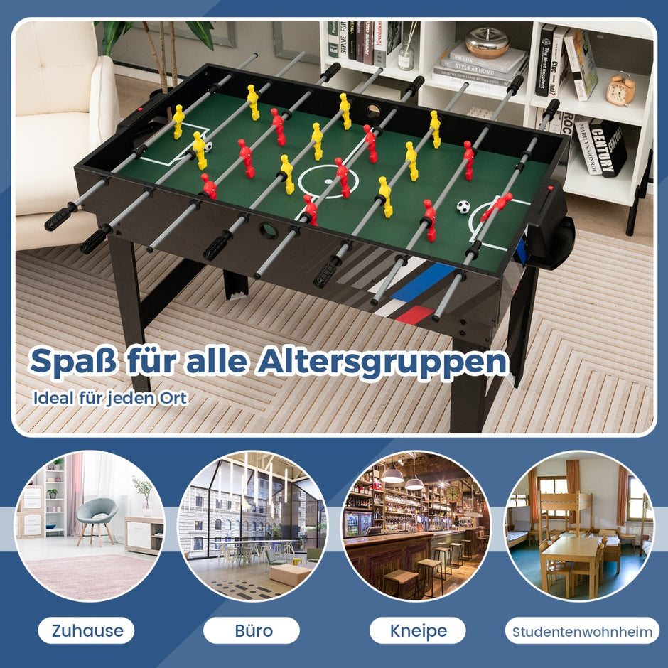 i – Multigame Bord med Fotboll och Biljard Air Hockey Arkadspelset – 4 1 – Svart