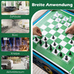i – spelbord med bordsfotboll och airhockey biljard bordtennis schack bowling shuffleboard – 12 1 – Flerfärgad