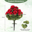 Delnings – Konstgjorda Pelargoner Med PE Stam Och Silkblommor – 2 – Rosa