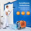 L/Dag – Avfuktare Konstruktionstork med pump och avloppsslang Industriell torkanordning 24H timer + – 85 – Orange