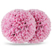 Set – med buxbomkulor UV beständiga dekorativa bollar topiary konstgjord växt – 2 Ø 28 cm – Rosa
