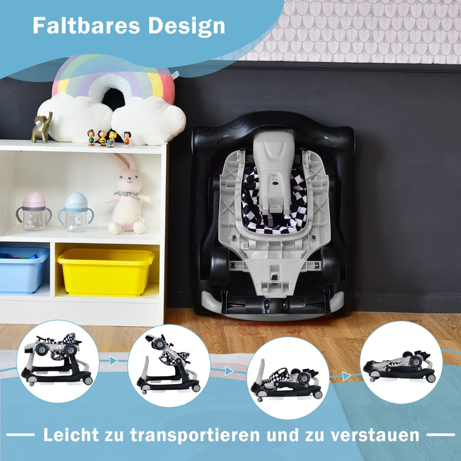 i – Baby Walker hopfällbar – 4 1 – Grå