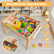i – barnbord av furu med vändbar bordsskiva och förvaringsutrymme pappersrulle Natural – 2 1 – Natur