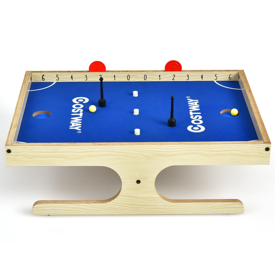 Magnetiskt – minifotbollsbord med bollar och magnetiska handtag för spelare +Blå – 2 2 2 – Natur