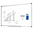 Whiteboard – Magnettavla Skrivtavla Väggtavla Memoboard med aluminiumram (70 x cm) – 50 – Vit