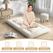 Japansk – futonmadrass Tatamimatta Golvmadrass Vikmadrass med tvättbart överdrag – 200 x 90 x 10 cm – Beige