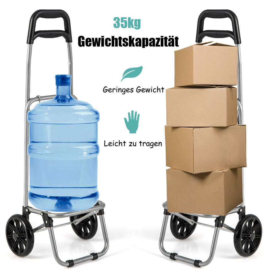 Shoppingvagn – Shoppingväska Shoppingskoter Hopfällbar kundvagn Liter – 35 – Svart