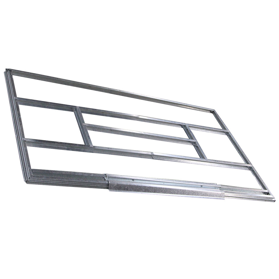 Verktygsbod – i metall trädgårdshus redskapsbod inklusive grund taktak – 213 x 130 x 173 cm – Mörkgrå