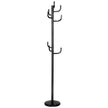 Klädhängare – med krokar, i metall, – 8 , 38 x 175 cm – Svart