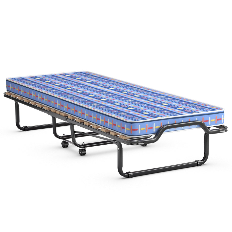 Hopfällbar – gästsäng med Memory Foam Madrass Tillverkad i Italien Ursprung: – 80 x 200 cm – Blå