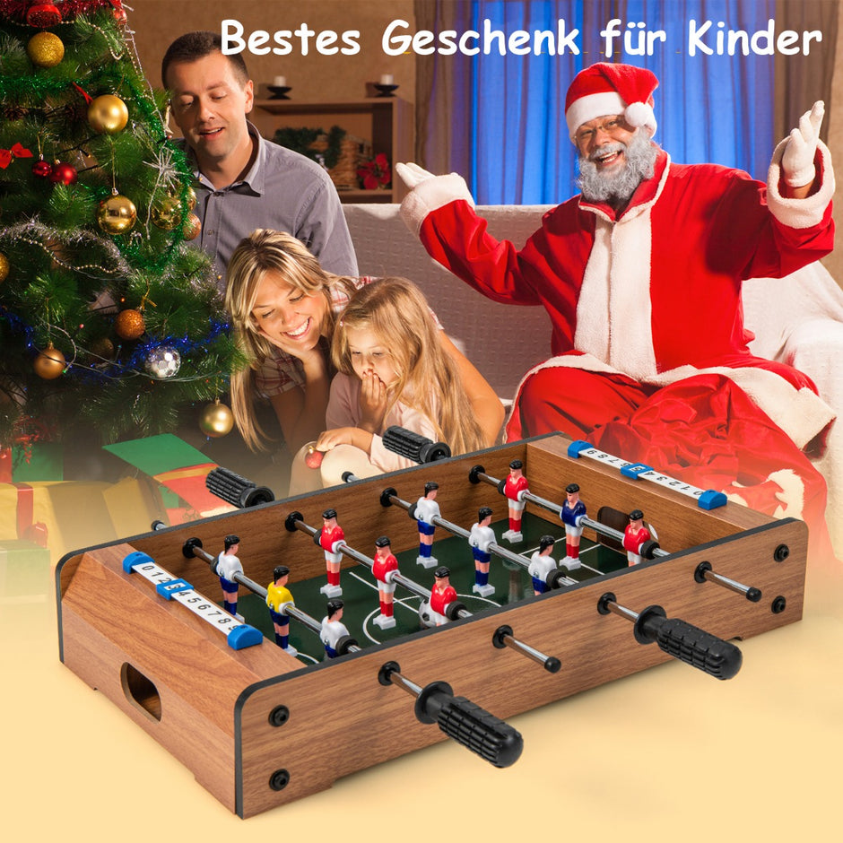 Minifotbollsbord – för spelare, platsbesparande med robust handtag, – 2 51 x 30,5 x 9 cm – Natur