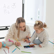 Mobil – magnetisk stor vändbar whiteboardtavla roterbar 360° + – 90 x 120 cm – Svart och vit