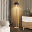 Golvlampa – med fotkontakt och E27 lampfot lampskärm – 146 cm – Grå