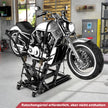 Motorcykellyftplattform – upp till stegs höjdjusterbar hydraulisk motorcykeljack – 680 kg 3 – Svart