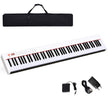Digitalt – piano med tangenter Bärbar elektronisk klaviatur + – 88 127 x 21,5 x 6,5 cm – Svart och vit