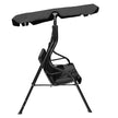 Hollywood – swing sits trädgård gunga gungbänk med taklucka grön/brun/ – 3 172 x 154 x 110 cm – Svart