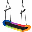 Bogunga – barnträdsgunga med justerbar rephängande – 100-160 cm 123 x 45 cm – Färgglad