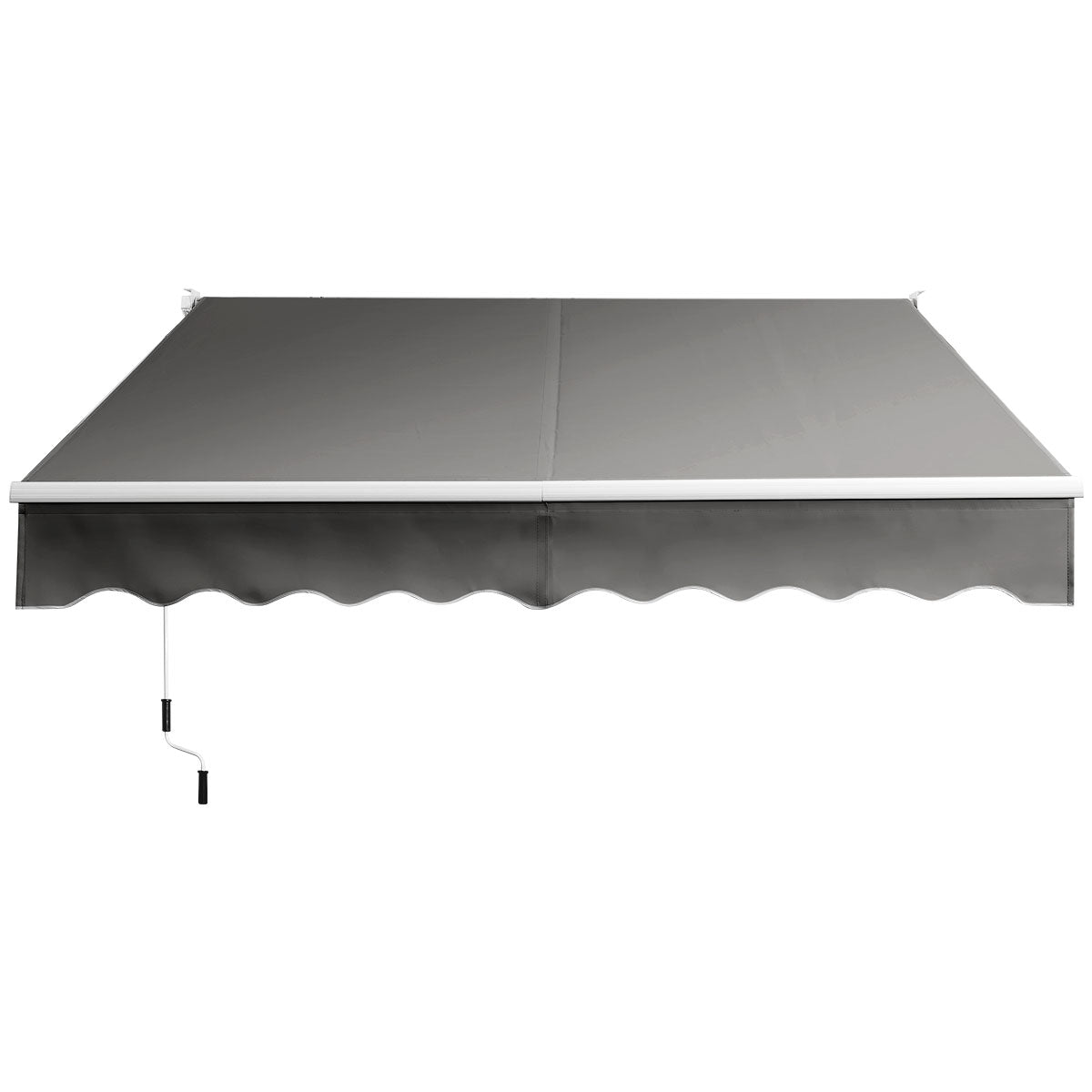 Solskydd – utdragbar markis aluminium terrass – 295 x 250 cm – Grå