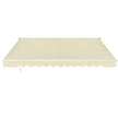 Markis – med vev Infällbar Aluminium terrass solskydd – 3 x 2,5 m – Beige