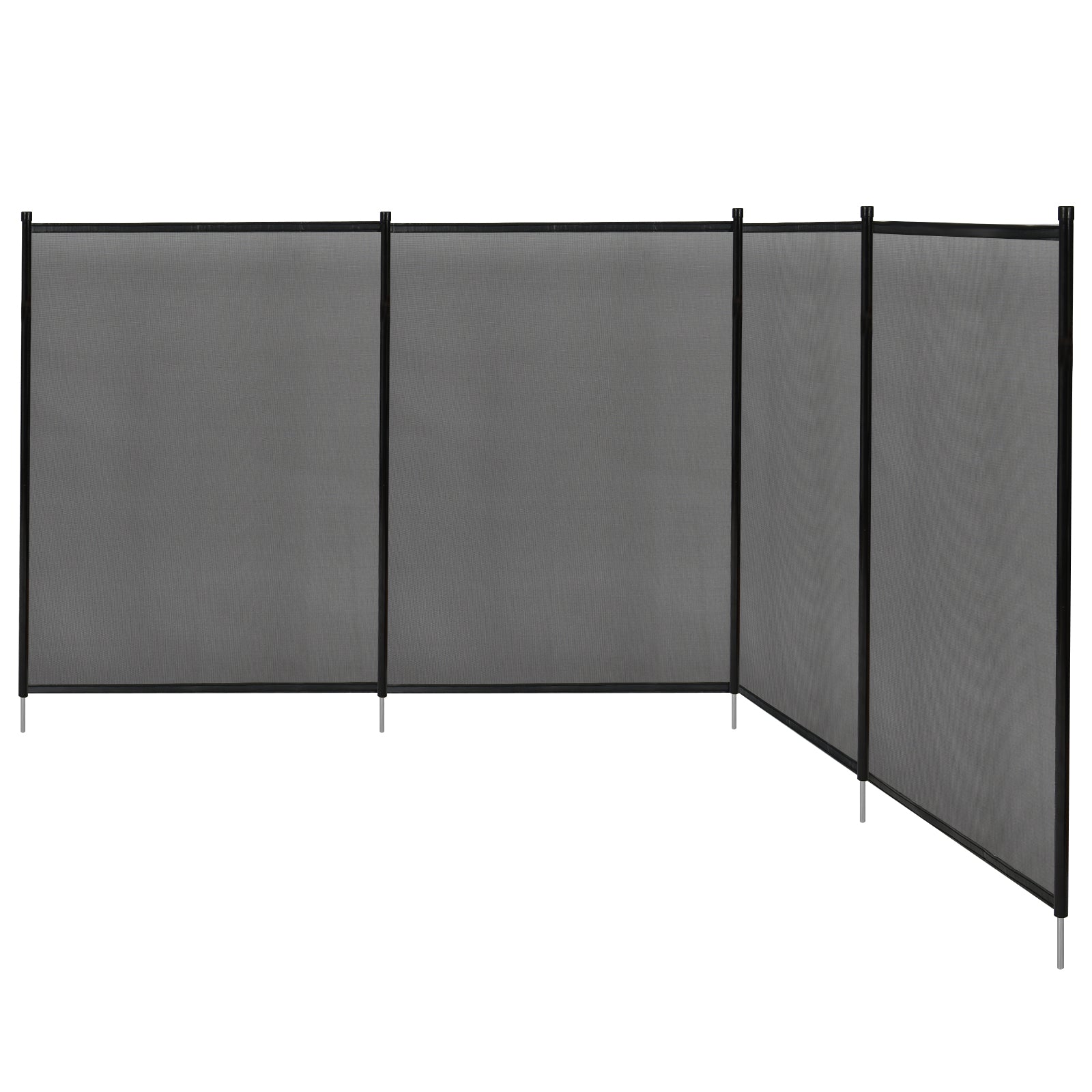 Poolstaket – barnsäkerhetsstaket poolsäkerhetsstaket dammstaket – 366 x 122 cm – Svart