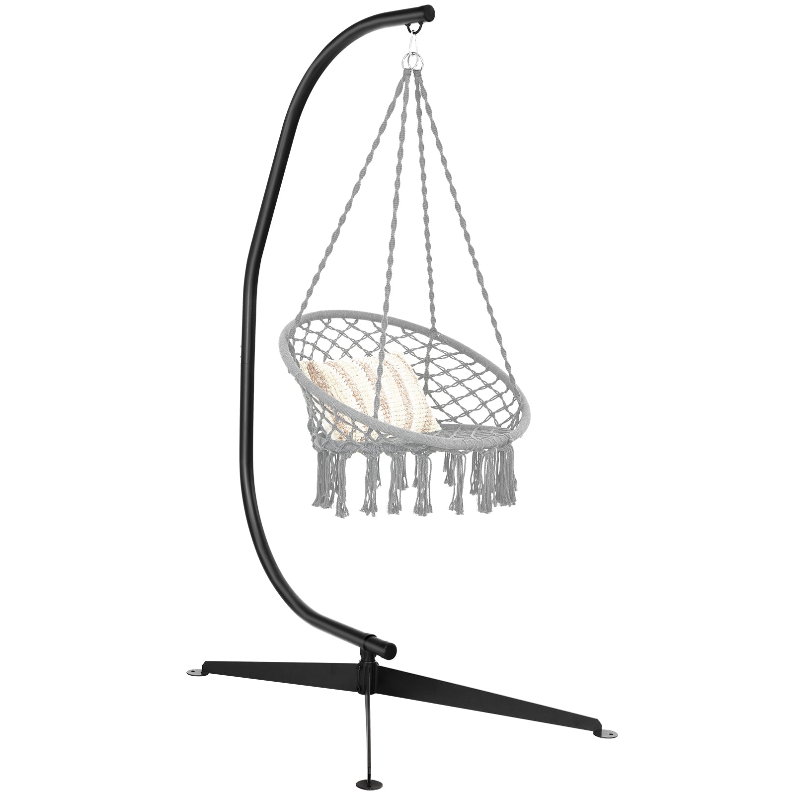 Hängande – stolsram XXL sitsstativ – 207 cm 150 kg – Svart