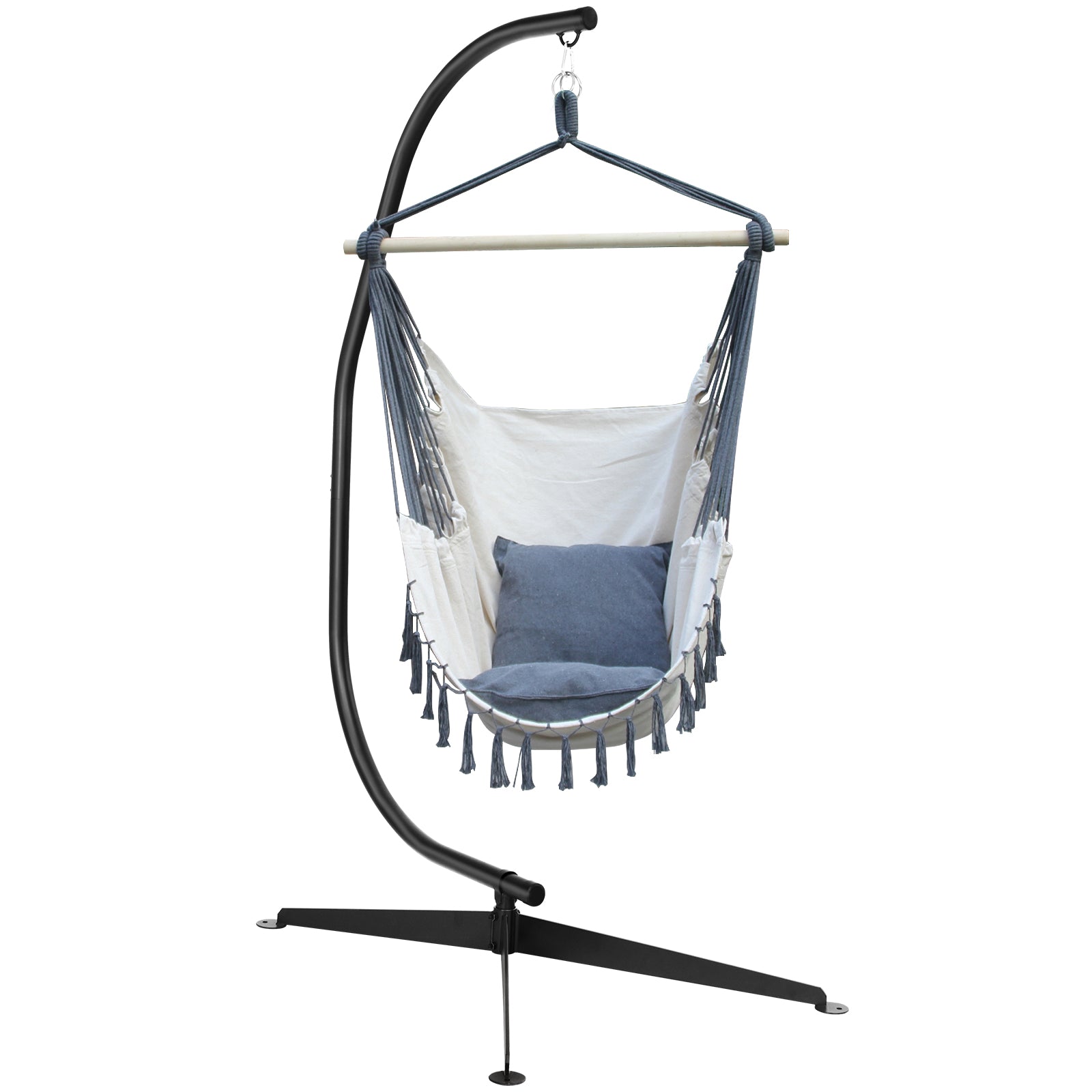 Hängande – stolsram XXL sitsstativ – 207 cm 150 kg – Svart
